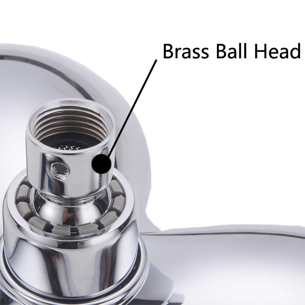 Rain Showerhead with 3 Modes Function Screw Joint Plastic Plated Shower Tool