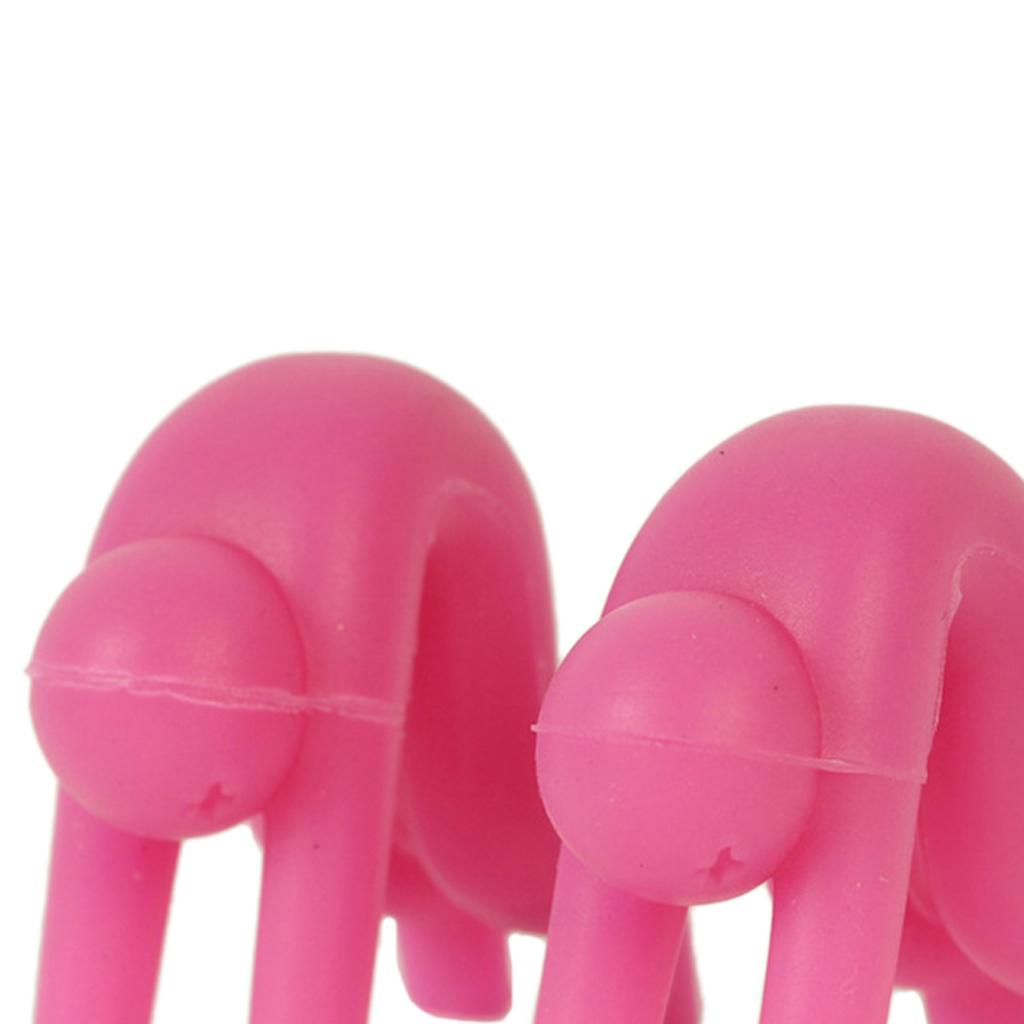 Silicone Spill-proof Lid Stand Lift Steam Release Device Phone Rest Rose Red
