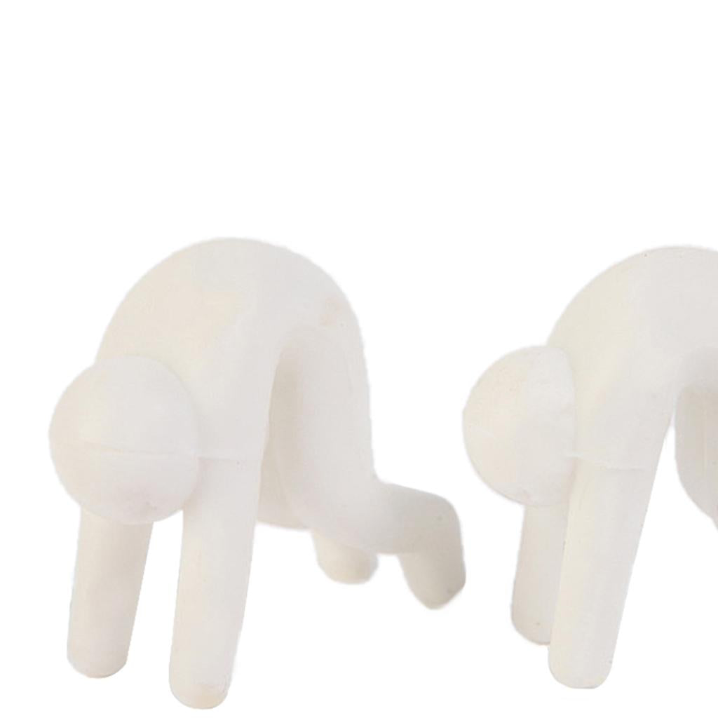 Silicone Spill-proof Lid Stand Lift Steam Release Device Phone Rest White