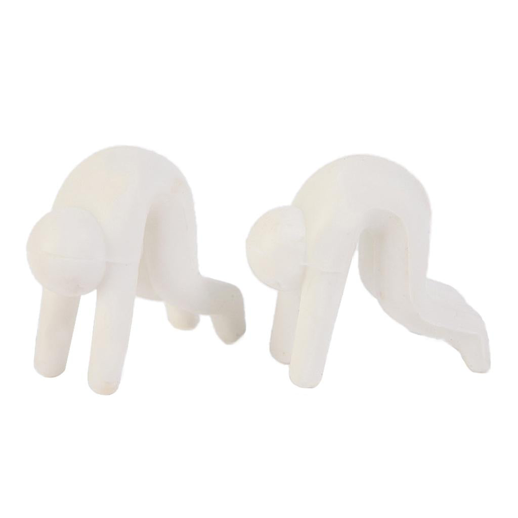 Silicone Spill-proof Lid Stand Lift Steam Release Device Phone Rest White