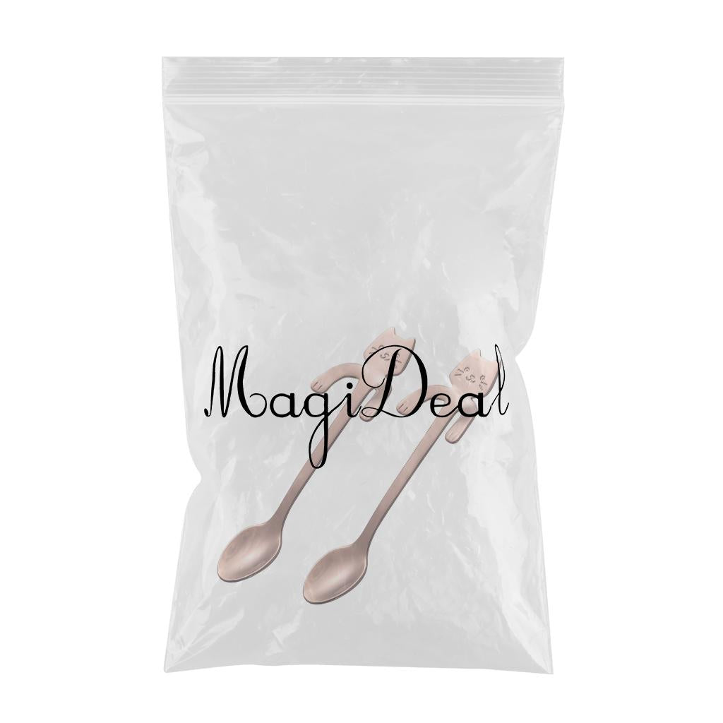 Coffee Spoon Mini Cartoon Espresso Spoons for Dessert Coffee Cappuccino Home rose gold