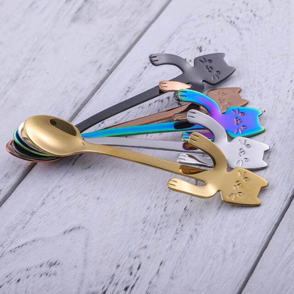 Coffee Spoon Mini Cartoon Espresso Spoons for Dessert Coffee Cappuccino Home colorful