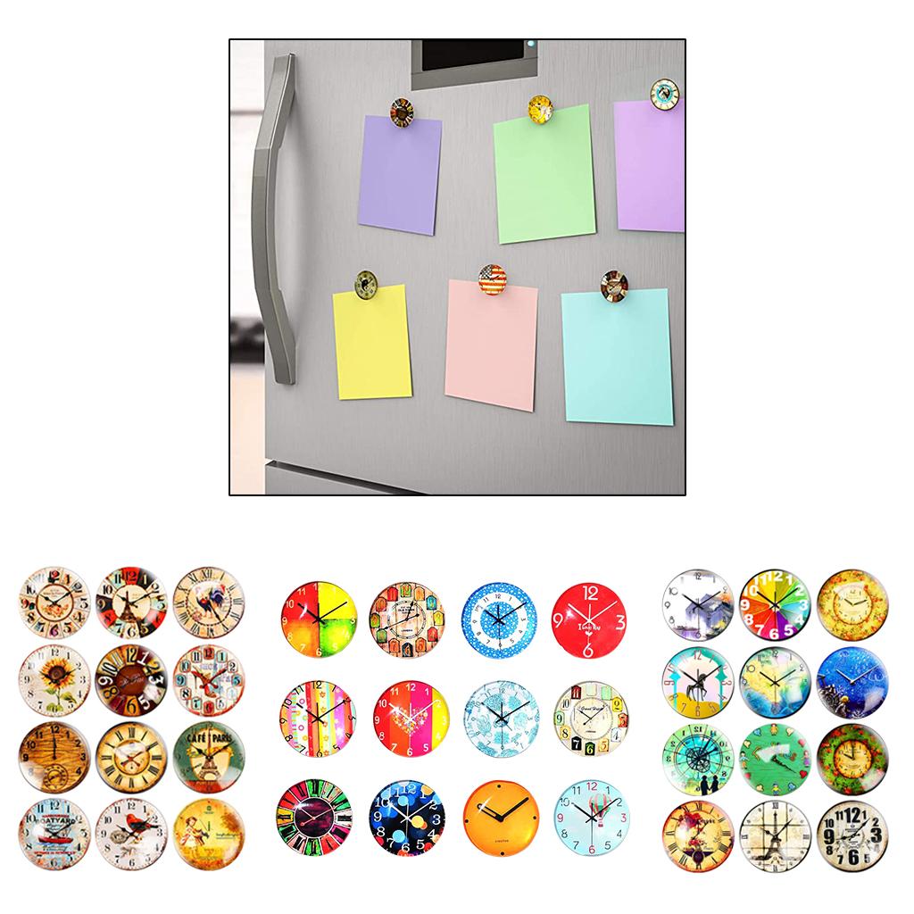 12pcs Refrigerator Magnets Stickers Metal Door Home Office Cabinets Decor A
