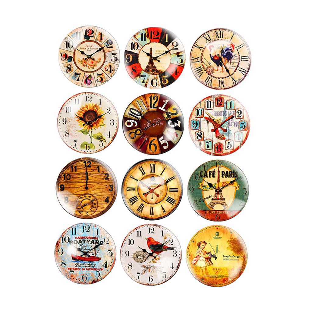 12pcs Refrigerator Magnets Stickers Metal Door Home Office Cabinets Decor C