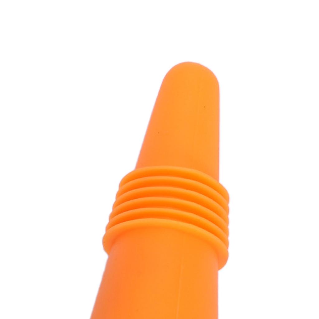 Portable Wine Bottle Stopper Beverage Bottle Stoppers with Grip Top Orange