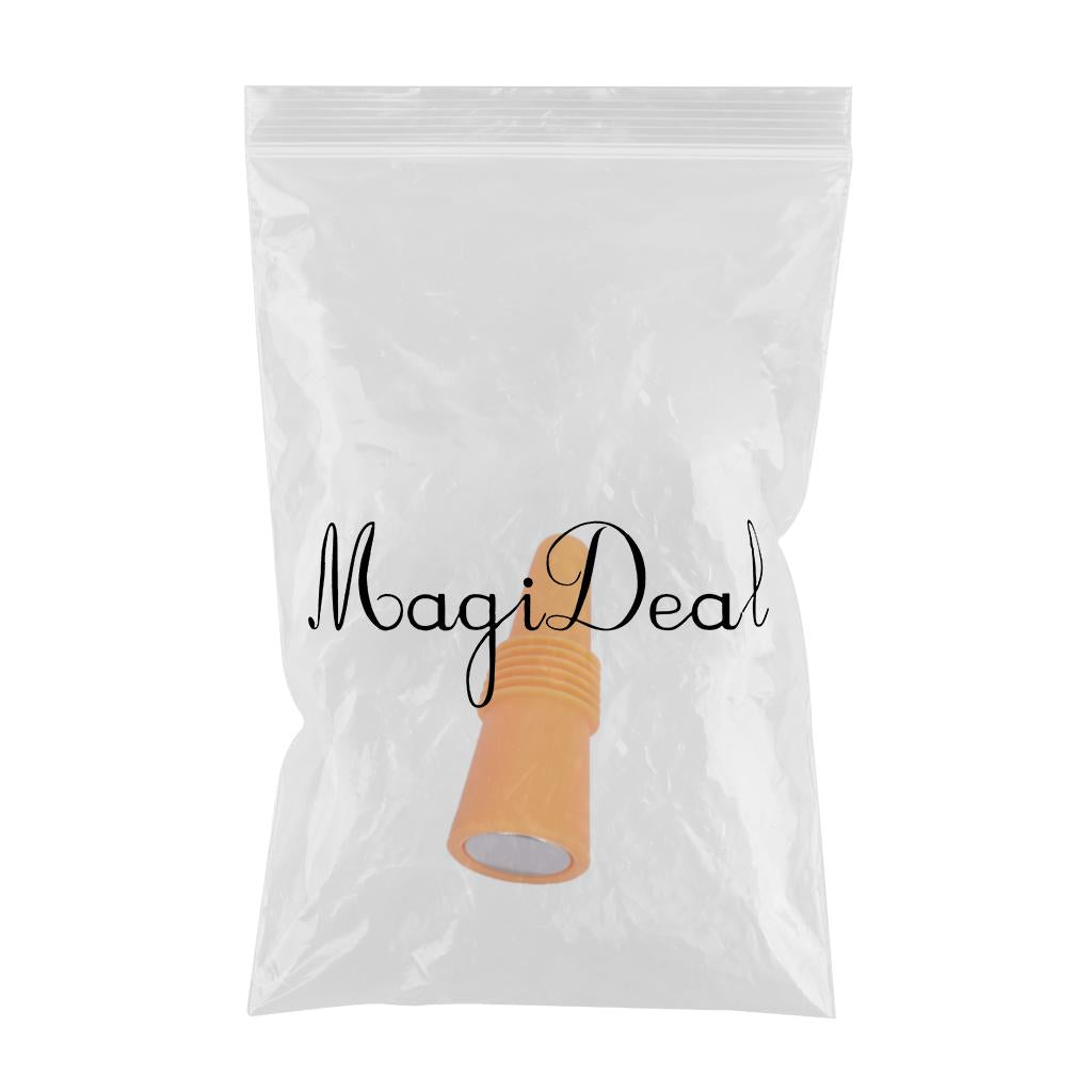 Portable Wine Bottle Stopper Beverage Bottle Stoppers with Grip Top Orange
