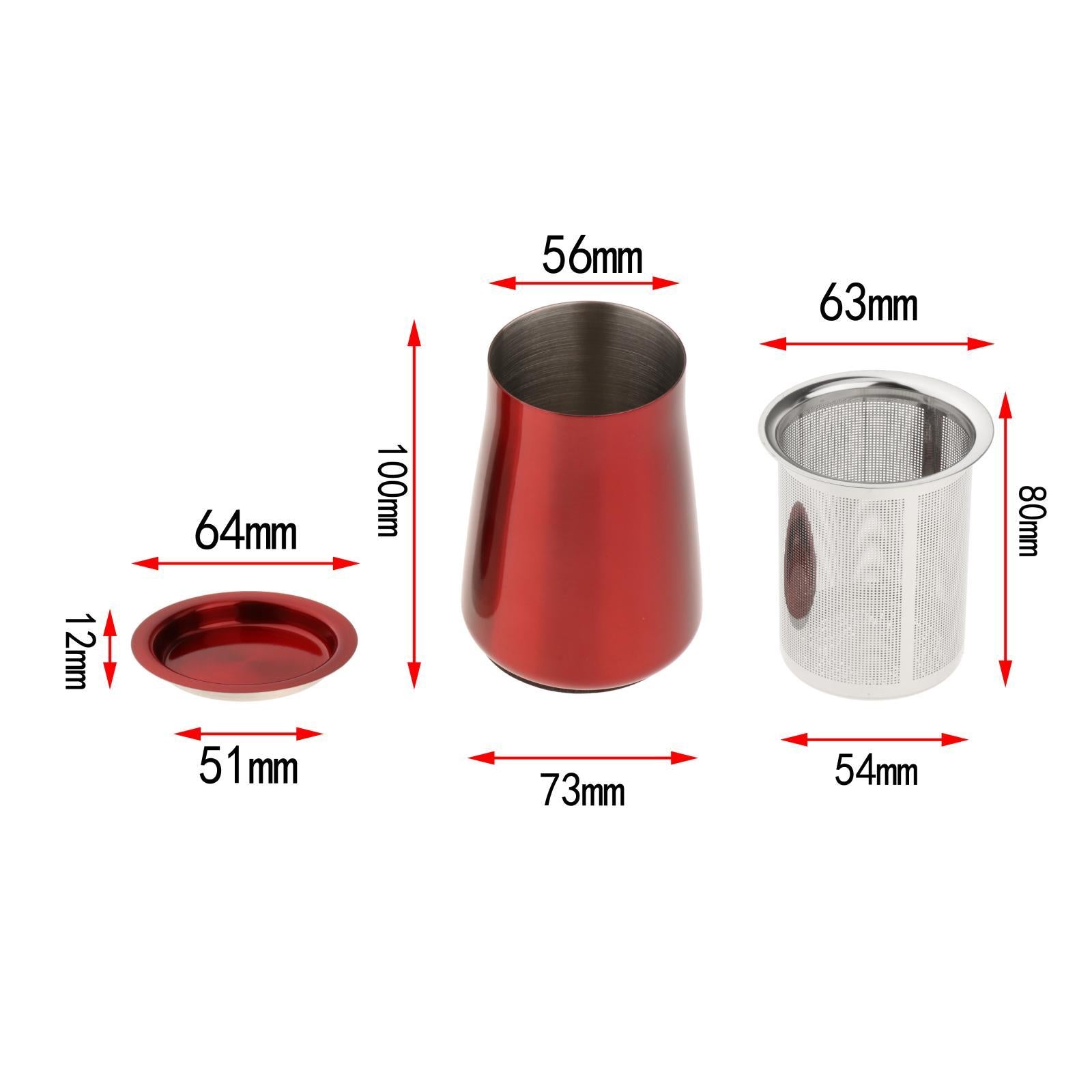 Coffee Sieve Coffee Powder Filter 304 Stainless Steel Food grade Red