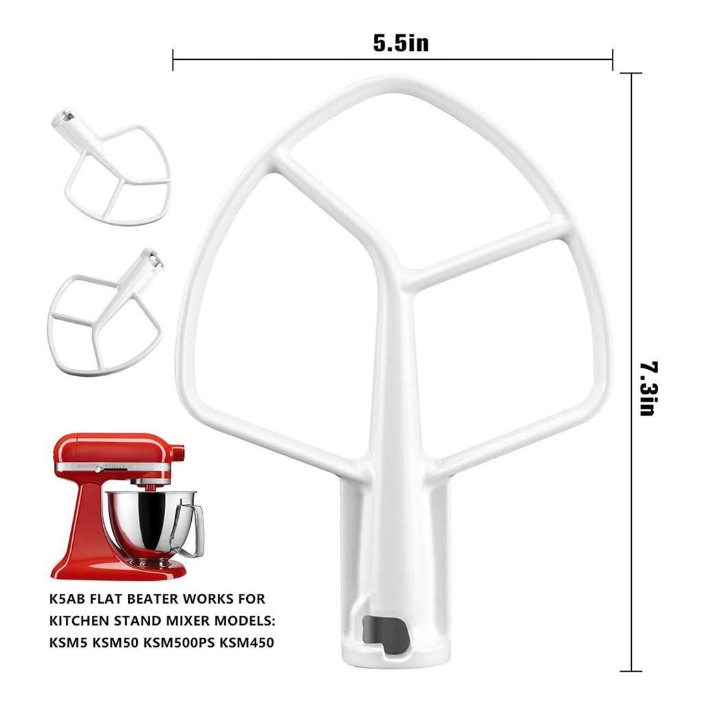 K45B Flat Beater W10672617 for 4.5-5 Quart Tilt-Head Stand Mixer K45 KSM90