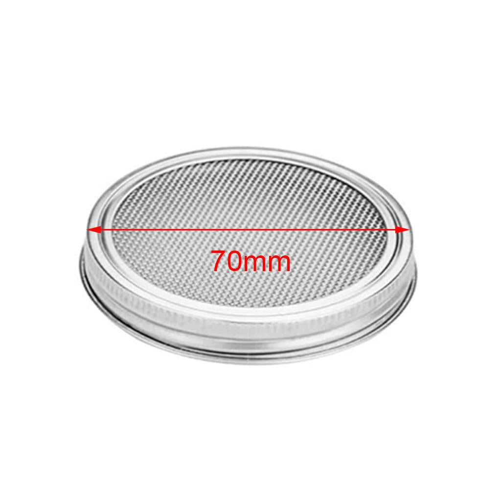 Wide Mouth Mason Jar Screen Sprouting Strainer Lid Cover Seed Sprout Set
