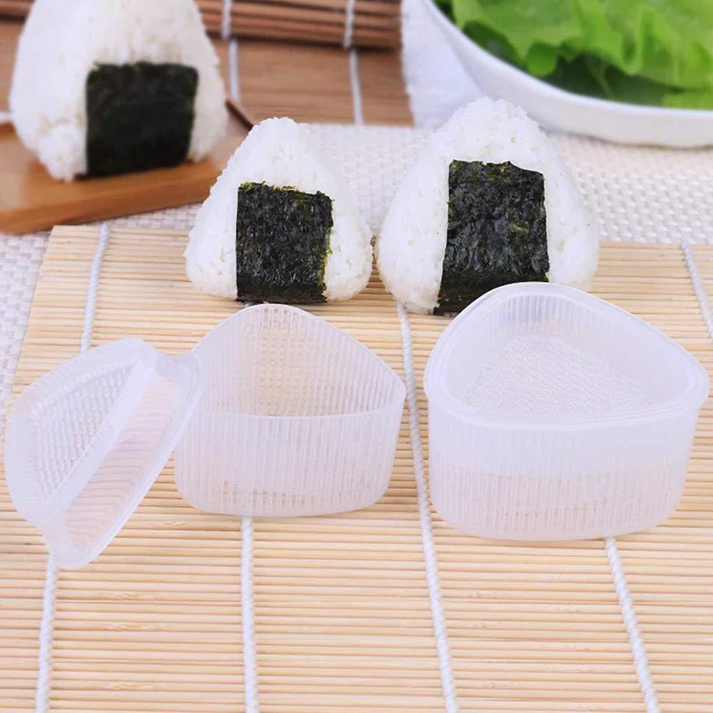 4 Pieces DIY Sushi Onigiri Rice Food Makers Triangular Japanese Sushi 7.5x4.5cm