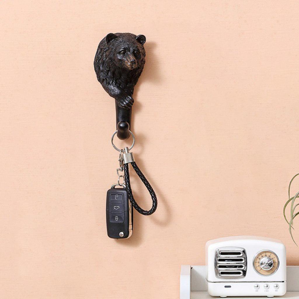 Resin Animal Hooks Antique Looking Various Designs 7x6x14.5cm Bear
