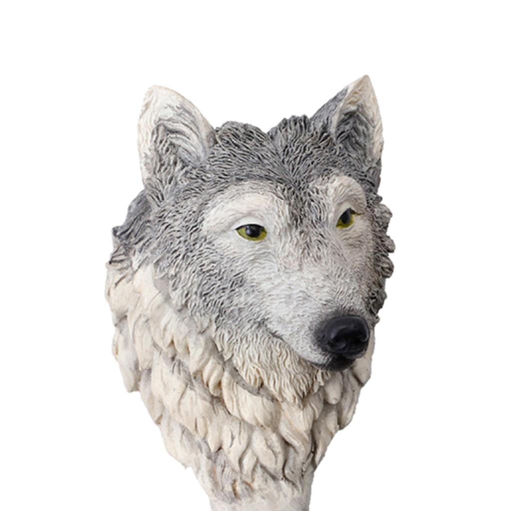 Resin Animal Hooks Antique Looking Various Designs 7.5x5.8x13.8cm Wolf