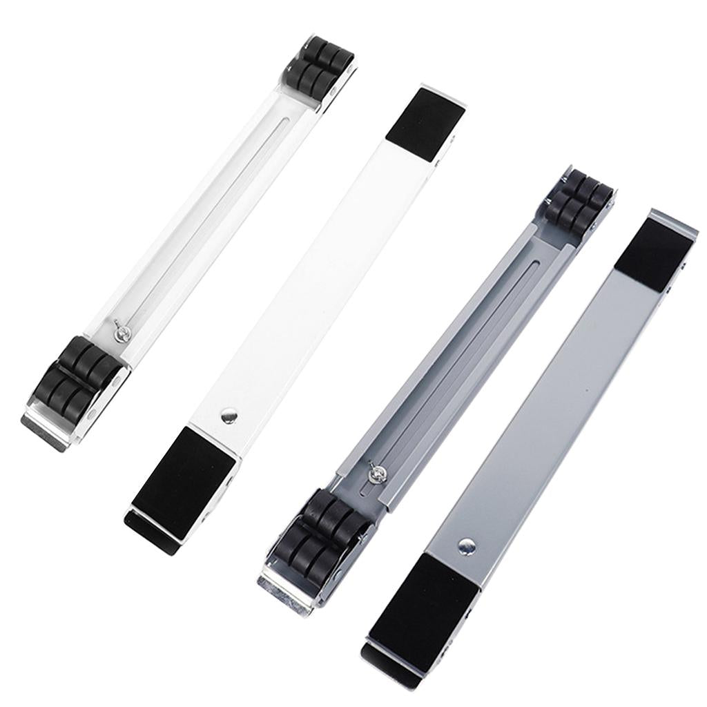 Removable Washing Machine Stand Mobile Base Bracket with 24 Wheels White