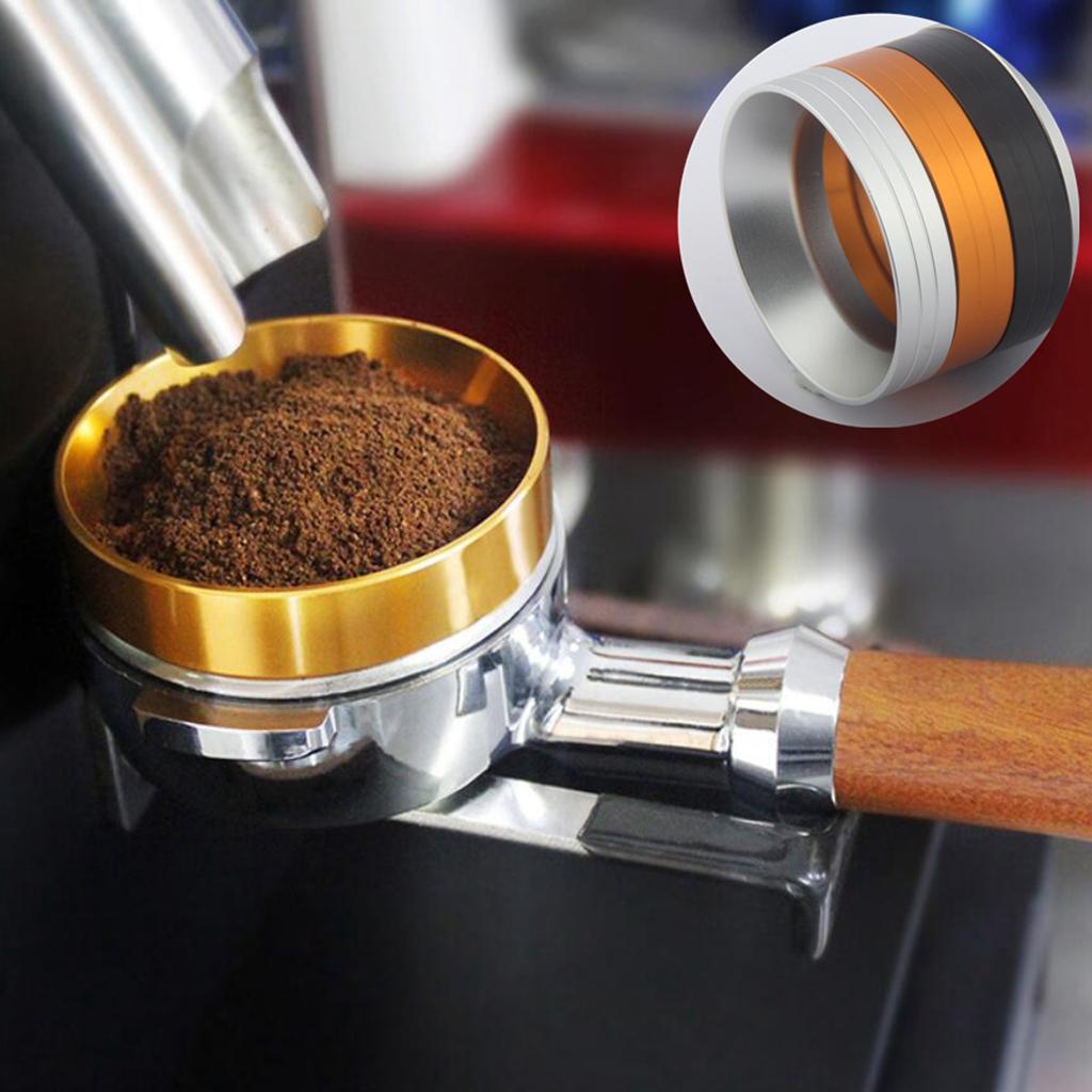 Aluminum Coffee Dose Ring Dosing Funnel Replacement Durable Barista Tool Black 51mm