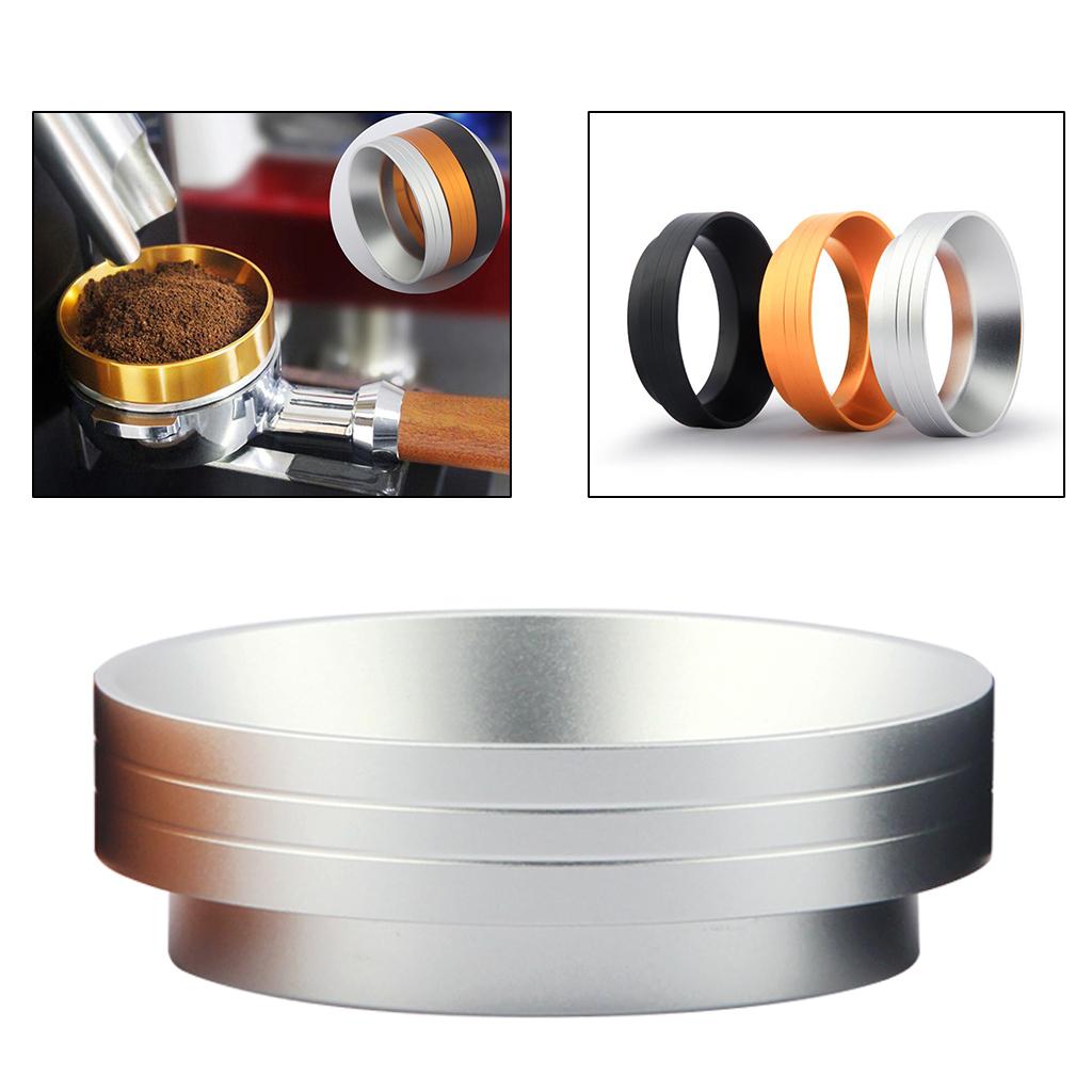 Aluminum Coffee Dose Ring Dosing Funnel Replacement Durable Barista Tool Silver 51mm