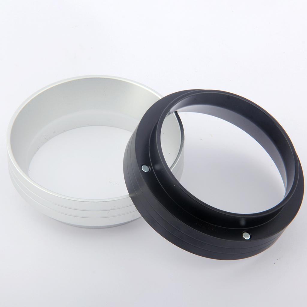 Aluminum Coffee Dose Ring Dosing Funnel Replacement Durable Barista Tool Silver 51mm
