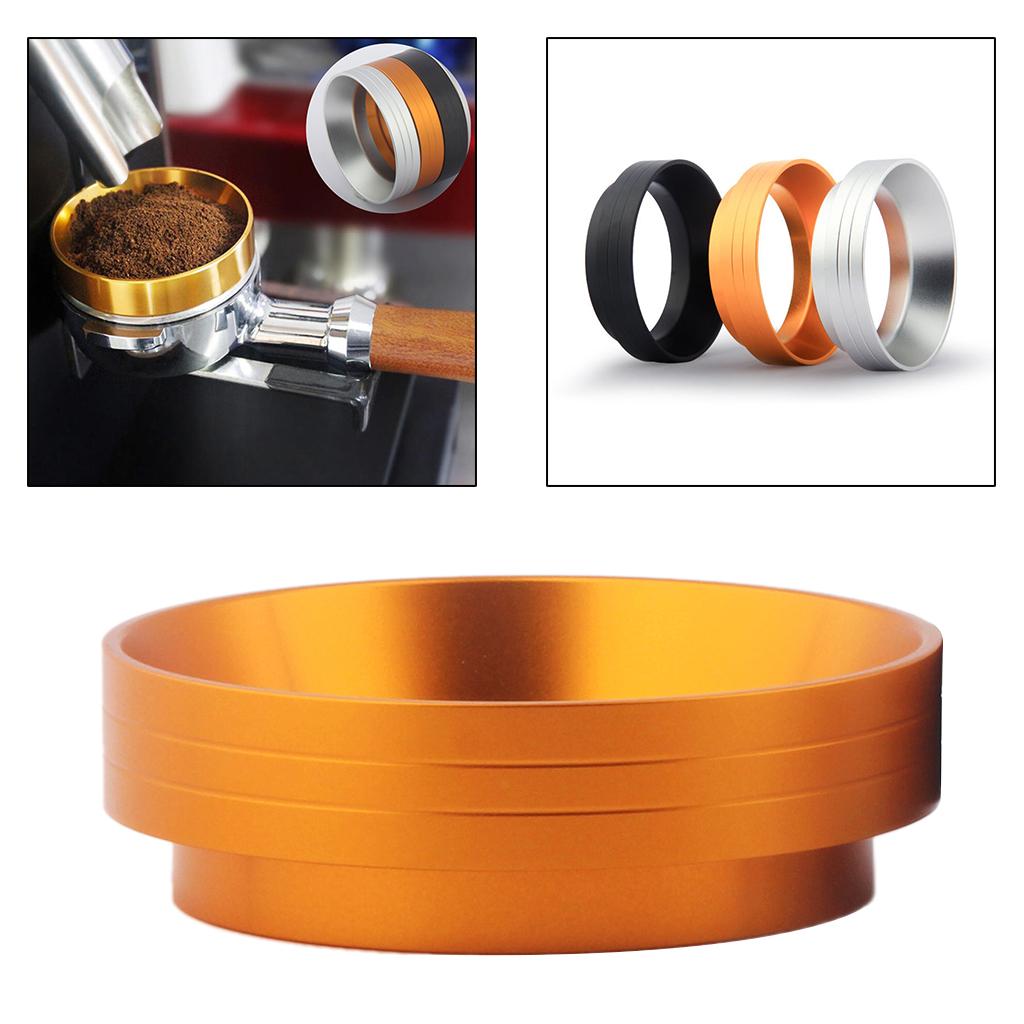 Aluminum Coffee Dose Ring Dosing Funnel Replacement Durable Barista Tool Golden 51mm