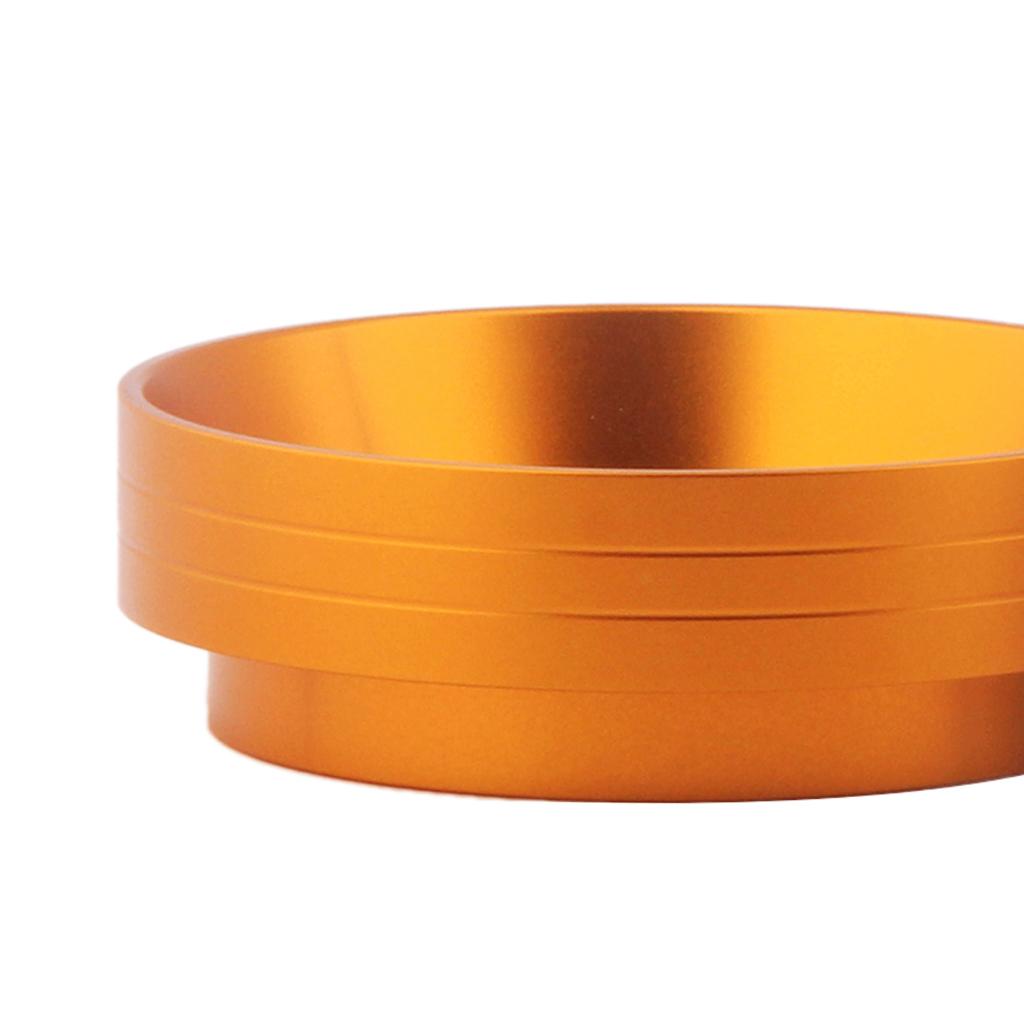 Aluminum Coffee Dose Ring Dosing Funnel Replacement Durable Barista Tool Golden 54mm
