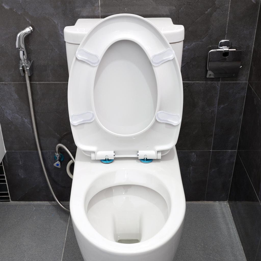 4x Bathroom Hardware Bidet Toilet Seat Lid Bumpers Strong Adhesive Fitting
