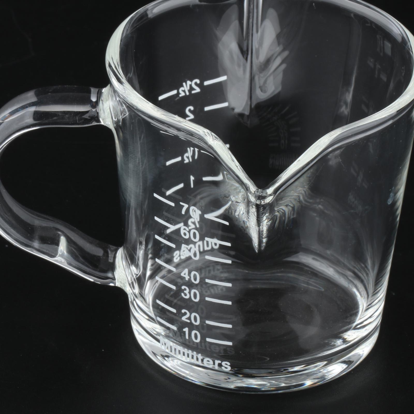 Multifunctional Coffee Glass Measuring Cup Ounce Cup Drink Shaker Coffee