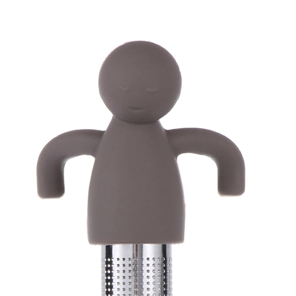 Stainless Steel Tea Infuser Loose Tea Leaf Herbal Strainer Filter Dark grey