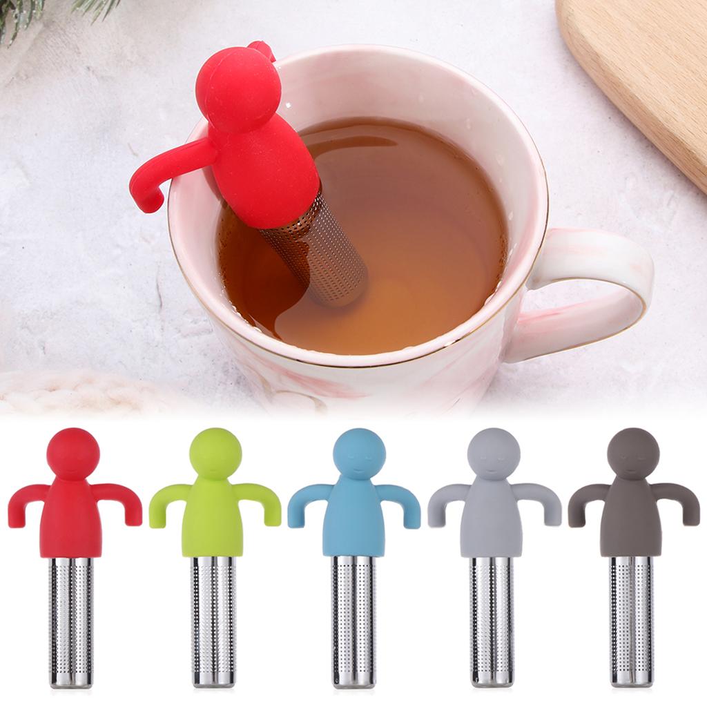 Stainless Steel Tea Infuser Loose Tea Leaf Herbal Strainer Filter Dark grey