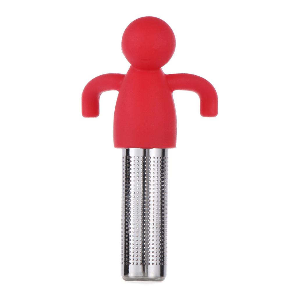 Stainless Steel Tea Infuser Loose Tea Leaf Herbal Strainer Filter Red