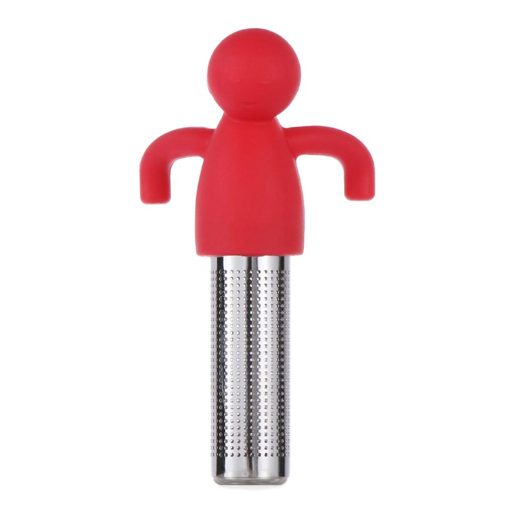 Stainless Steel Tea Infuser Loose Tea Leaf Herbal Strainer Filter Red