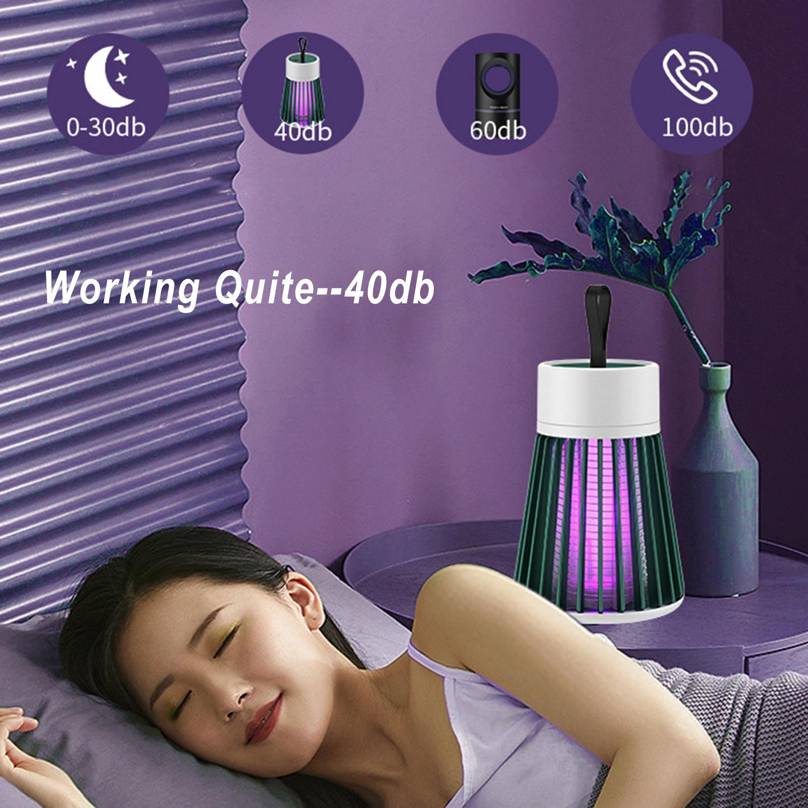 Mosquito Insect Killer LED Light Fly Zapper Trap Lamp 5W Green USB Powered