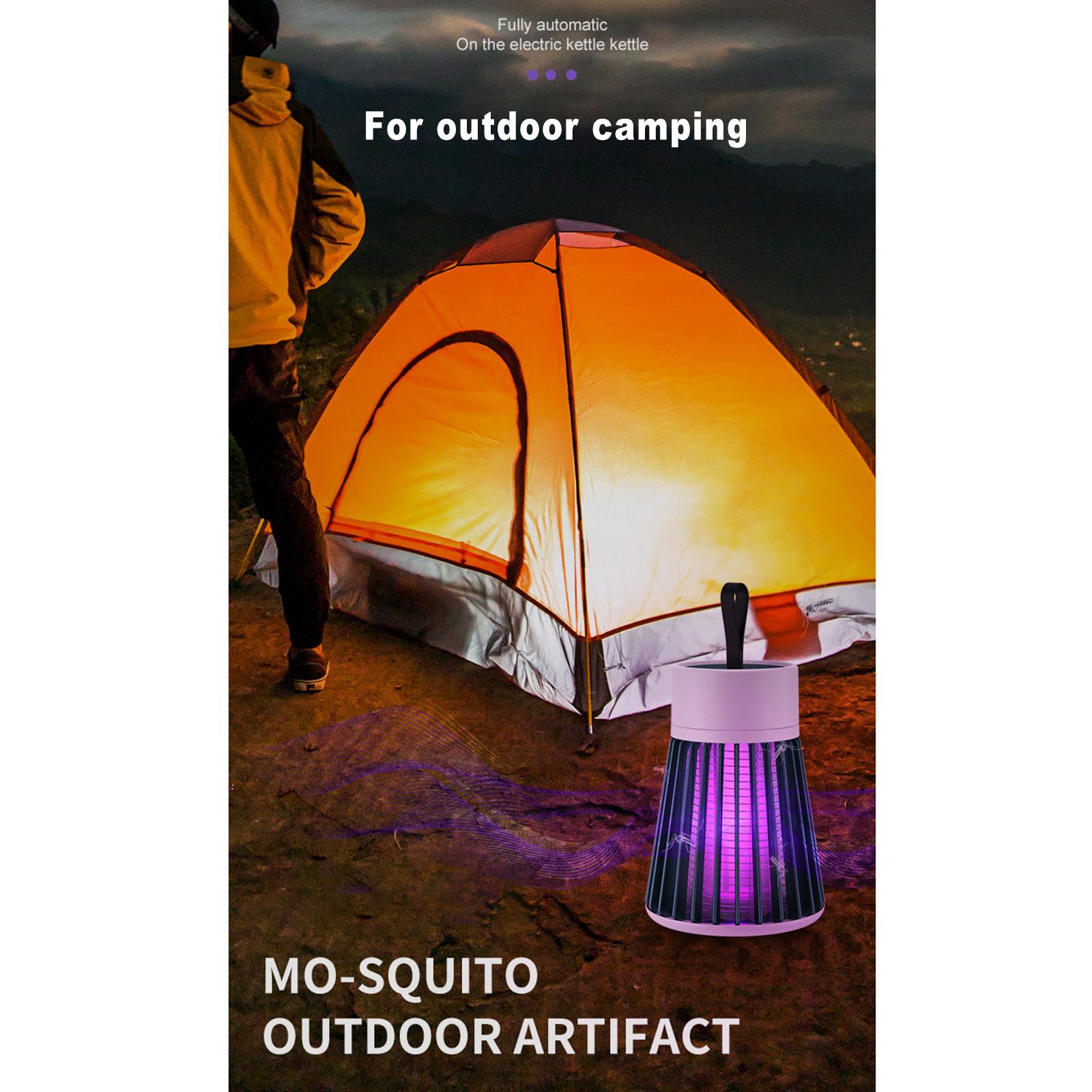 Mosquito Insect Killer LED Light Fly Zapper Trap Lamp 5W Green USB Powered