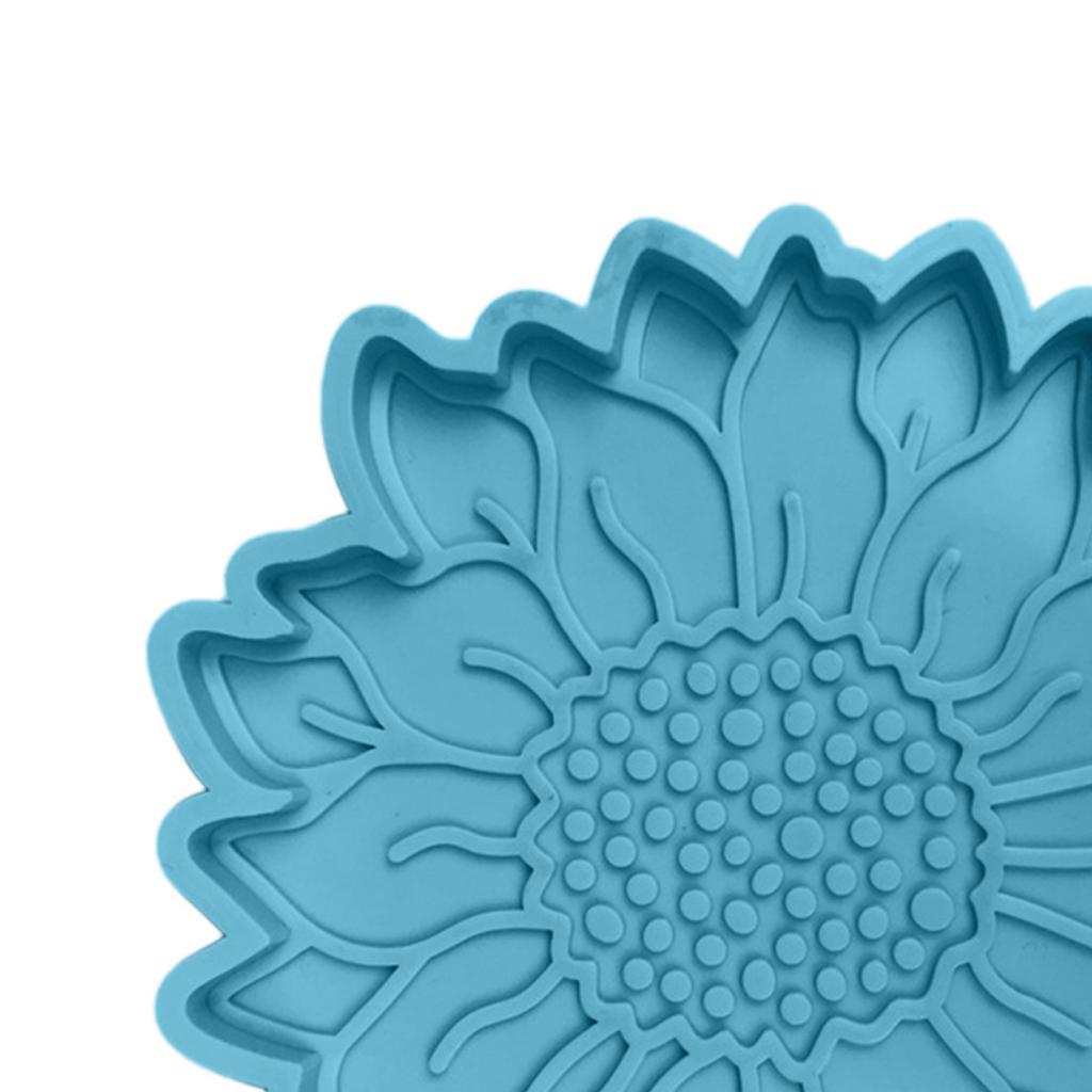DIY Crafts Sun Flower Coaster Mould Silicone Mold Cup Mat Making Casting
