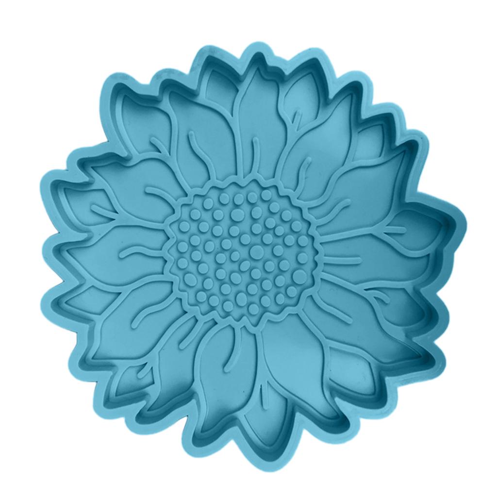 DIY Crafts Sun Flower Coaster Mould Silicone Mold Cup Mat Making Casting