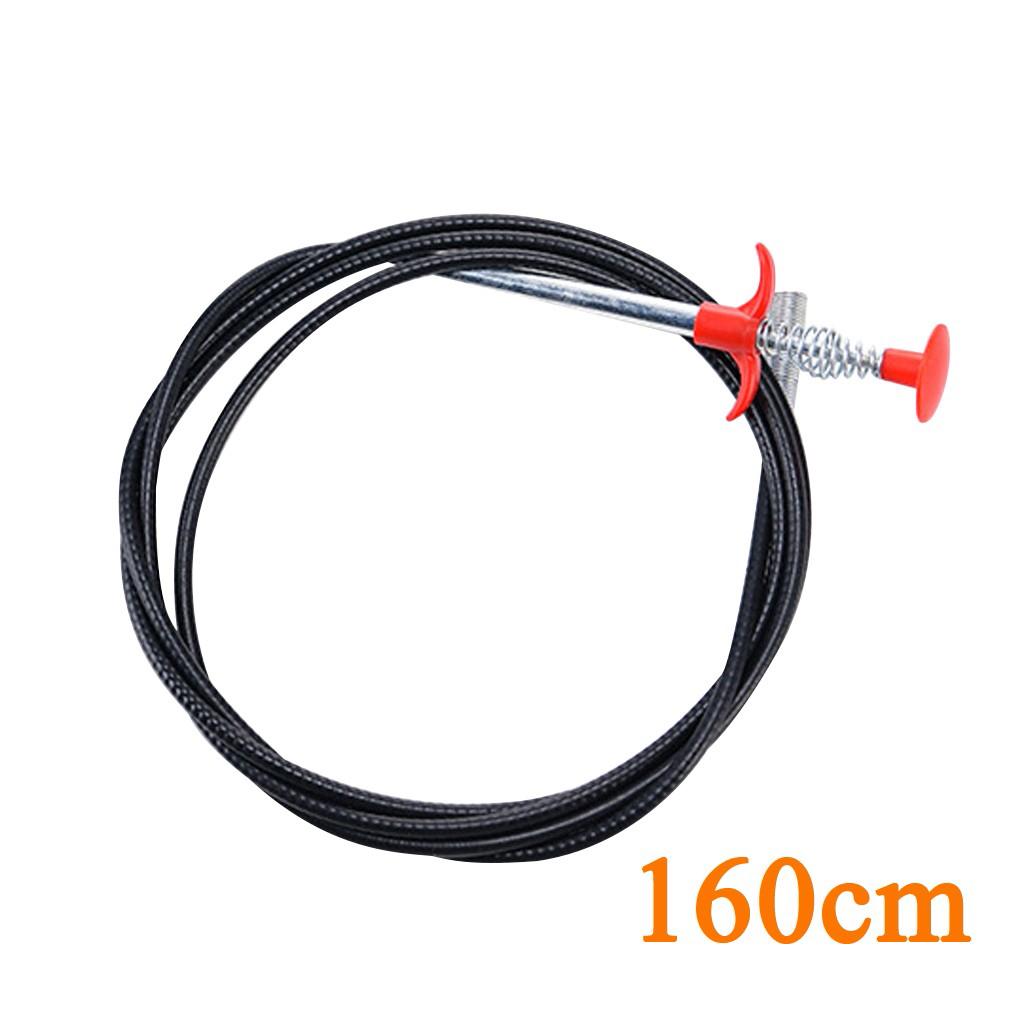 Kitchen Drain Snake Clog Remover Hair Cleaning Plumbing Pipe Sewer 160cm