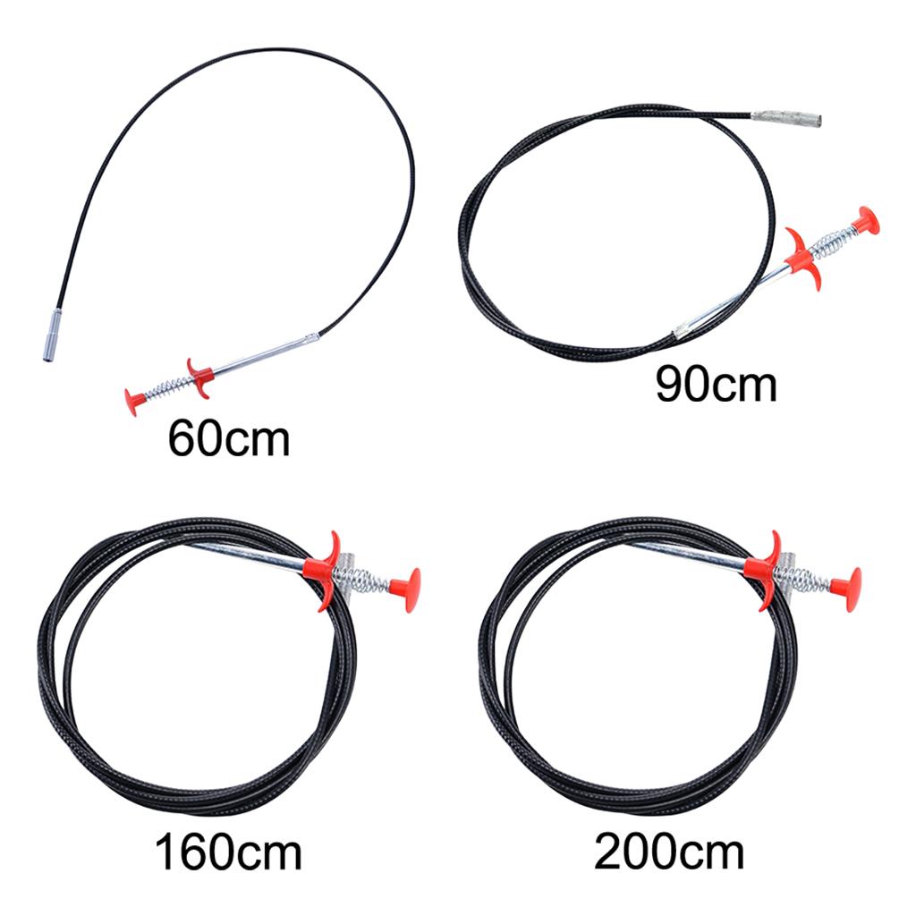 Kitchen Drain Snake Clog Remover Hair Cleaning Plumbing Pipe Sewer 160cm