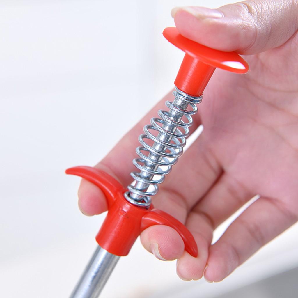 Kitchen Drain Snake Clog Remover Hair Cleaning Plumbing Pipe Sewer 200cm
