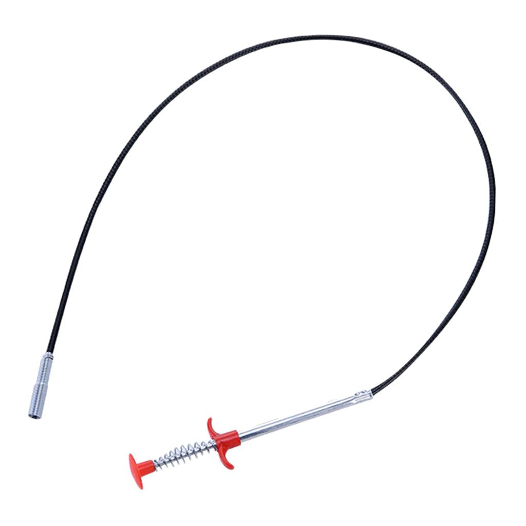 Kitchen Drain Snake Clog Remover Hair Cleaning Plumbing Pipe Sewer 60cm