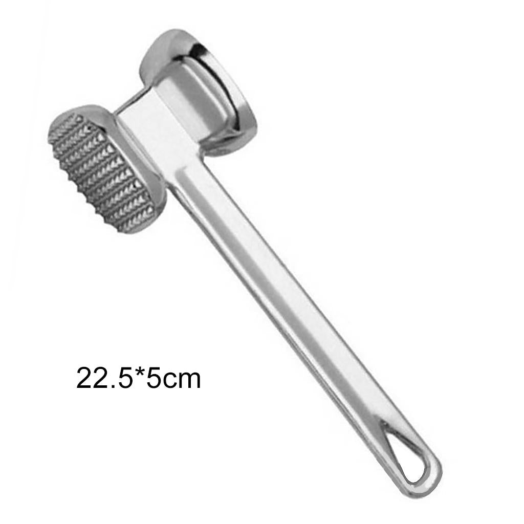 Double Side Beaf Steak Mallet Meat Tenderizer Hammer Tool Aluminium M
