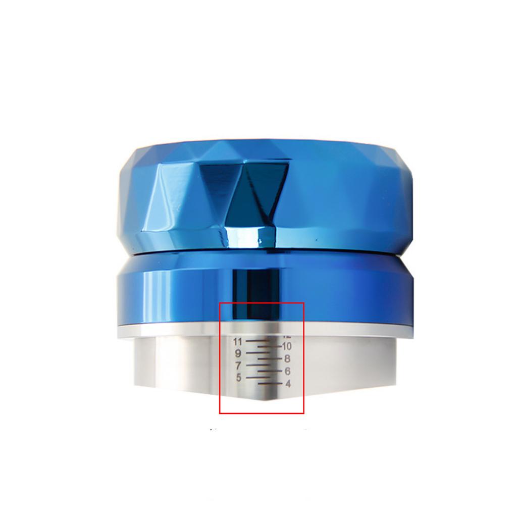 58.35mm Coffee Powder Distributor Leveler Tool Tamper Press Hammer Blue