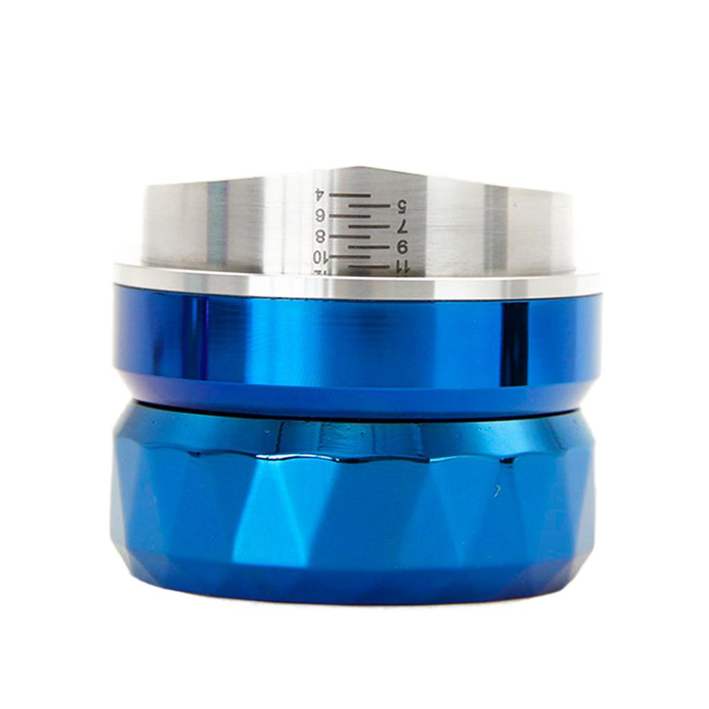 58.35mm Coffee Powder Distributor Leveler Tool Tamper Press Hammer Blue