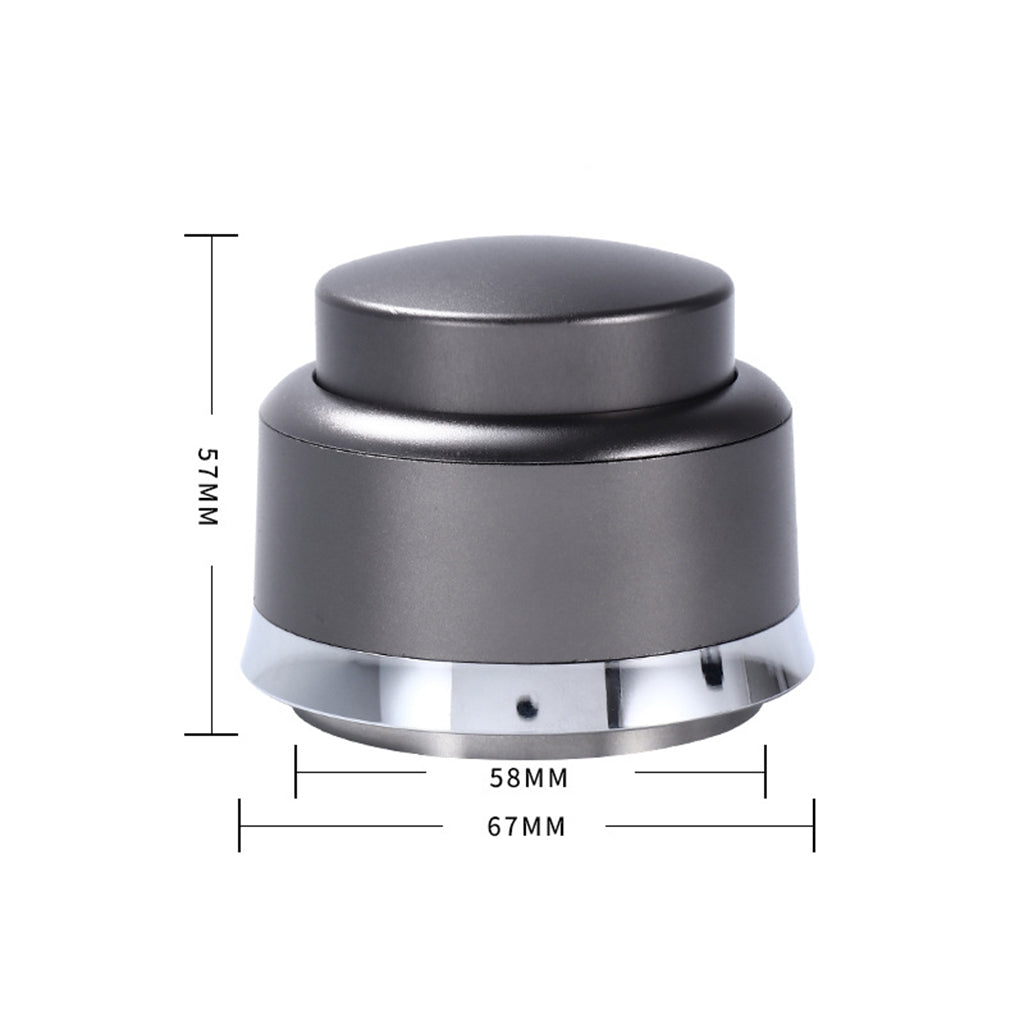 58mm Coffee Powder Distributor Leveler Tool Tamper Press Hammer Grey