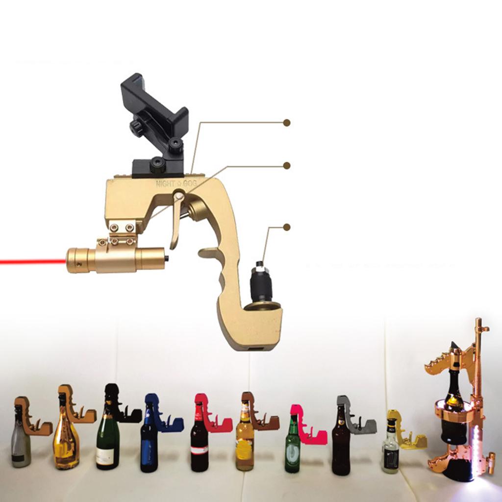 Alloy Champagne Sprayer Gun Dispenser Soda Bottle Beer Ejector Golden
