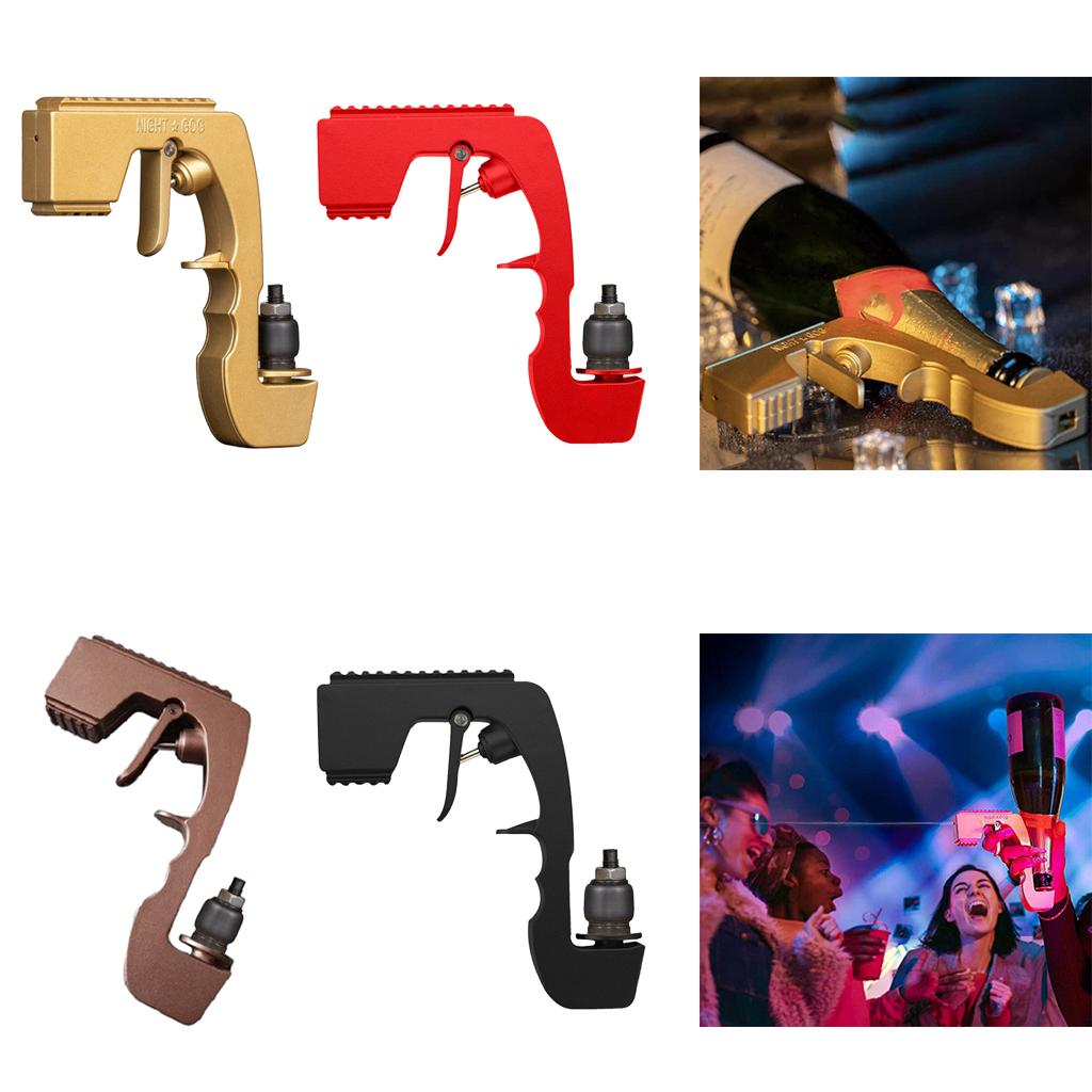 Alloy Champagne Sprayer Gun Dispenser Soda Bottle Beer Ejector Golden