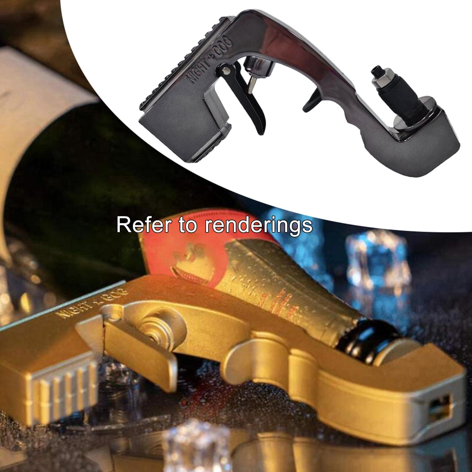 Durable Champagne Sprayer Gun Dispenser Beer Ejector Celebration Black
