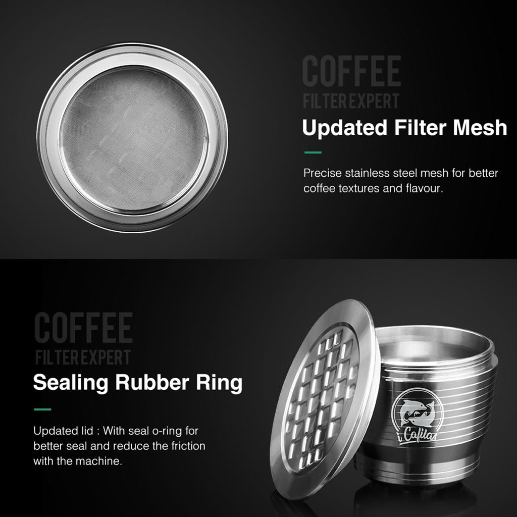 Capsule Coffee Pod Filters Mesh Filter Reusable Kitchen Cafe Accessories B