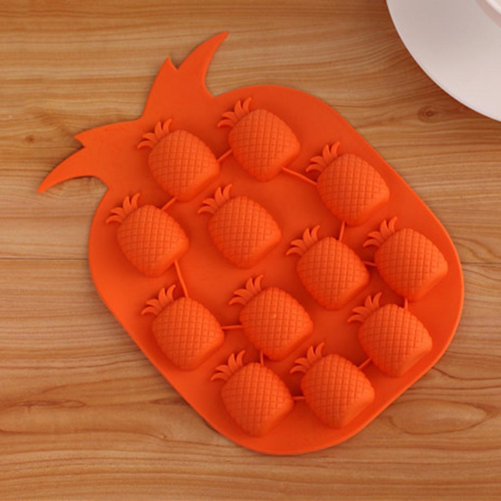 Pineapple Shape Silicone Ice Cube Tray Mould Maker DIY Candy Soap Pudding