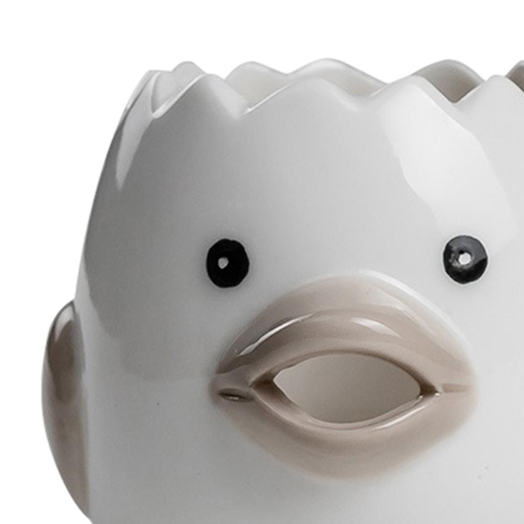 Lovely Cartoon Chicken Ceramic Egg White Yolk Dividers Kitchen Tool Grey