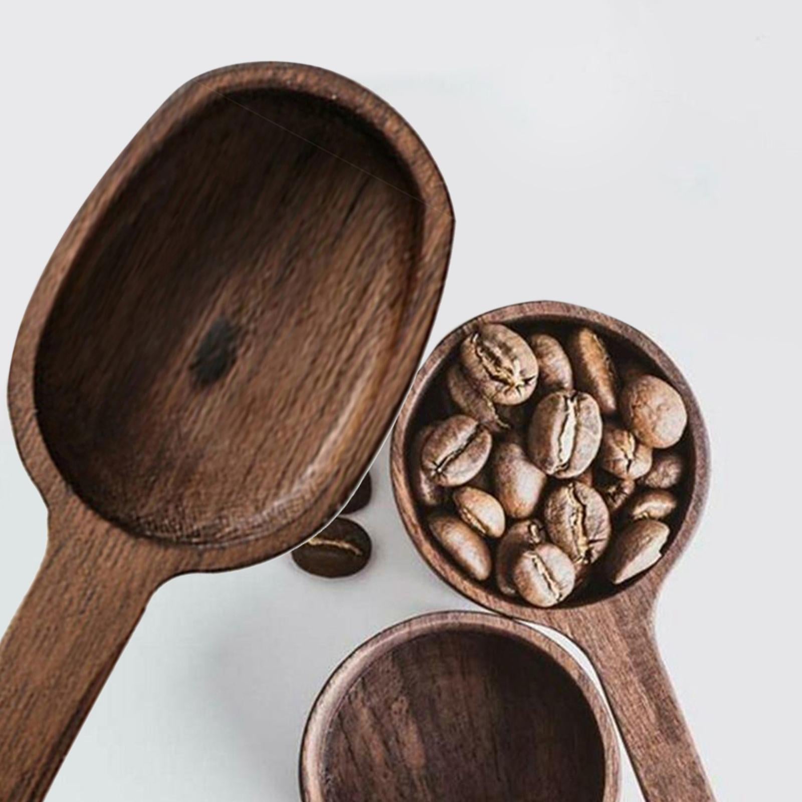 Classic Wood Coffee Measuring Scoop Spoon Tablespoon Baking Utensil Kitchen B
