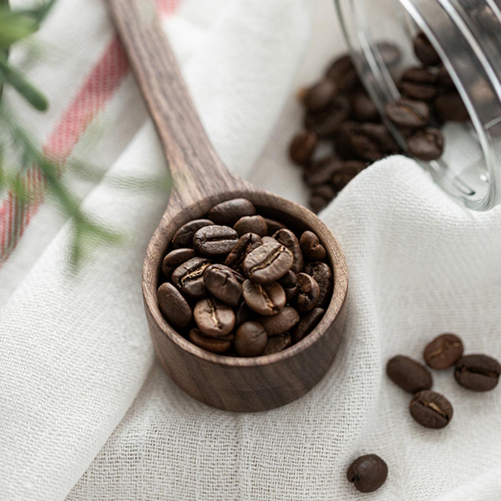 Classic Wood Coffee Measuring Scoop Spoon Tablespoon Baking Utensil Kitchen B