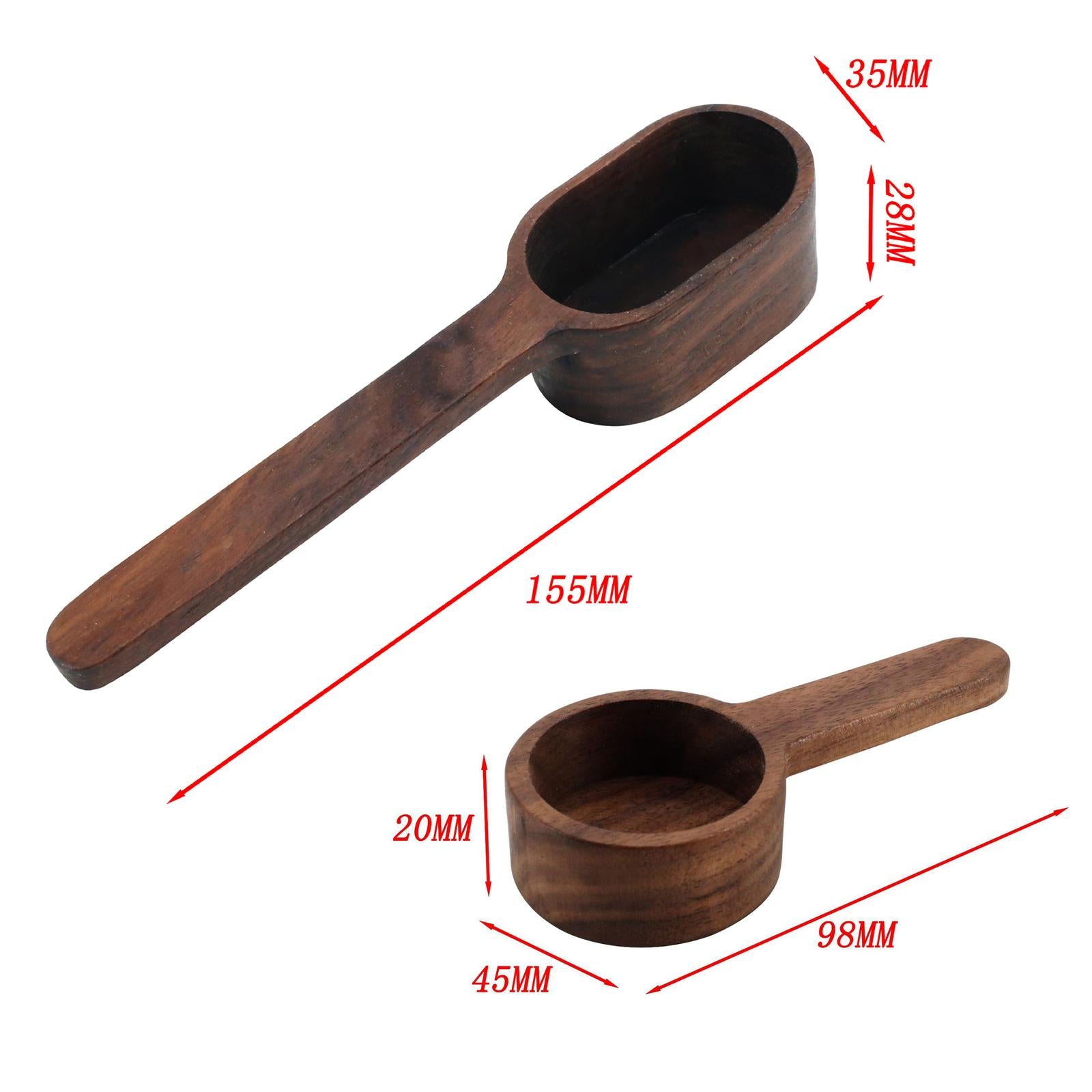 Classic Wood Coffee Measuring Scoop Spoon Tablespoon Baking Utensil Kitchen B
