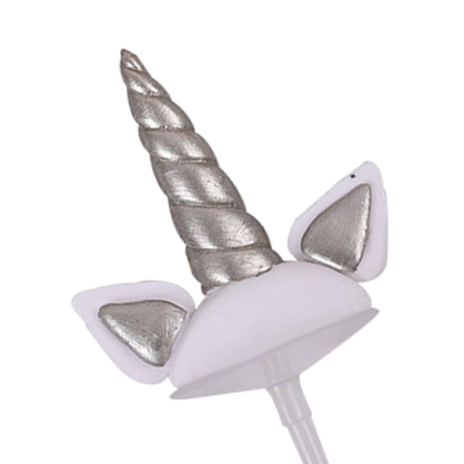 Unicorn Cake Topper Party Cupcake Decoration Supplies S Silver